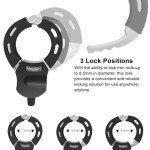 Heavy Duty Electric Scooter Cable Lock with Keys