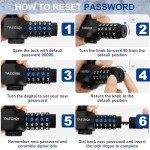 Heavy-Duty 5-Digit Bike Lock with Keys