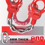 Mezelon Heavy-Duty Electric Scooter Chain Lock