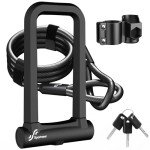 Sportneer Heavy Duty U Lock with Security Cable