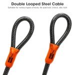Heavy Duty Steel Cable Lock for Electric Scooters