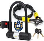 Heavy Duty U Lock with Cable for Scooters