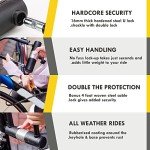 Heavy Duty U Lock with Cable for Scooters