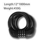 4 ft Basic Bike Lock Cable - Black
