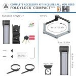 Compact Folding Lock for Bikes and Scooters