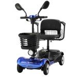 Foldable 4-Wheel Electric Scooter for Adults