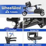 Foldable 4-Wheel Electric Scooter for Adults