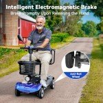 Foldable 4-Wheel Electric Scooter for Adults