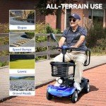 Foldable 4-Wheel Electric Scooter for Adults