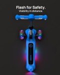 Kids Light Up 3-Wheel Electric Scooter, Blue