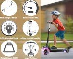 Kids 3-Wheel Foldable Electric Scooter with LCD