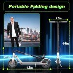 8.5" Tires, 350W Motor, 19 MPH Electric Scooter