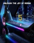FanttikRide C10 Pro Electric Scooter for Kids 8-12, Adjustable Handlebar Height for Riders 3.9-5.2 ft, 132 lbs, Up to 50 mins Continuous Time, 6.5 Miles Range, 3 Speed Mode 5/8/10 MPH, Pink
