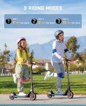 FanttikRide C10 Pro Electric Scooter for Kids 8-12, Adjustable Handlebar Height for Riders 3.9-5.2 ft, 132 lbs, Up to 50 mins Continuous Time, 6.5 Miles Range, 3 Speed Mode 5/8/10 MPH, Pink