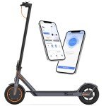 VOLPAM Electric Scooter, Powerful 350W-500W Motor, 21Miles Long Range, Top Speed 19/21 MPH, 8.5" /10''Solid Tires, Cruise Control, E Scooter for Adults (350W-21Miles)