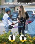 FanttikRide C10 Pro Electric Scooter for Kids 8-12, Adjustable Handlebar Height for Riders 3.9-5.2 ft, 132 lbs, Up to 50 mins Continuous Time, 6.5 Miles Range, 3 Speed Mode 5/8/10 MPH, Pink