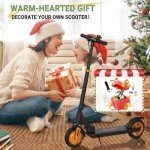 Electric Kick Scooter,3 Adjustable Height & Speed,350W Motor,8.5'' Solid Tires,Max 15 Mph Speed,Foldable Electric Scooter for Family (Cool Pedal Lights & LED Display)-Vitality Orange