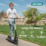 Gotrax Eclipse Electric Scooter, 10" Solid Tire, Max 20Mph Speed and 28Mile Range 500W Motor with Front Double Suspension Commuting EScooter for Adult, Black