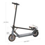 VOLPAM Electric Scooter, Powerful 350W-500W Motor, 21Miles Long Range, Top Speed 19/21 MPH, 8.5" /10''Solid Tires, Cruise Control, E Scooter for Adults (350W-21Miles)