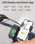 Atomi Electric Scooter E20, 500W Motor Electric Scooter with 19 Miles Long Range, 15.6 Mph Speed, Portable Folding Commuting Scooter for Adults with Double Braking System and Smart App