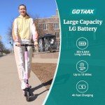 Gotrax XR Ultra Electric Scooter, 8.5" Honeycomb Tire, Max 13 Mile and 15.5 Mph 300W Motor, Bright Headlight, Aluminum Alloy Frame and Cruise Control, Foldable Escooter for Adult (Pink)