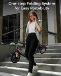 Atomi Electric Scooter E20, 500W Motor Electric Scooter with 19 Miles Long Range, 15.6 Mph Speed, Portable Folding Commuting Scooter for Adults with Double Braking System and Smart App