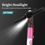Gotrax XR Ultra Electric Scooter, 8.5" Honeycomb Tire, Max 13 Mile and 15.5 Mph 300W Motor, Bright Headlight, Aluminum Alloy Frame and Cruise Control, Foldable Escooter for Adult (Pink)