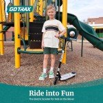 Gotrax SCOUT PRO Kids Electric Scooter, Max 6Mph and 30min Riding Time, Thumb-Throttle Control with PU Luminous Front Wheels (5.0'') and Deck Light, Kick Scooter for Kids Boys Girls Ages 4-7, Black