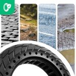 MOOVMOOV Solid Tire 10x2.125 Compatible with Pure Air Electric Scooter, Gotrax G4 / GMAX Ultra, Turboant M10, and Other Models - Puncture Resistant Tire 10 x 2.125 Inches