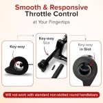 AlveyTech 3-Wire Thumb Throttle for GOTRAX Apex, Apex LE/XL/Pro, and GXL V2 Electric Scooters - Replacement Finger Speed Controller with 3 Pin Female Connector, Accelerator Controller Parts