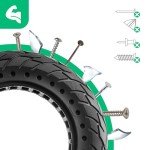 MOOVMOOV Solid Tire 10x2.125 Compatible with Pure Air Electric Scooter, Gotrax G4 / GMAX Ultra, Turboant M10, and Other Models - Puncture Resistant Tire 10 x 2.125 Inches