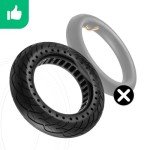 MOOVMOOV Solid Tire 10x2.125 Compatible with Pure Air Electric Scooter, Gotrax G4 / GMAX Ultra, Turboant M10, and Other Models - Puncture Resistant Tire 10 x 2.125 Inches