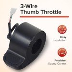 AlveyTech 3-Wire Thumb Throttle for GOTRAX Apex, Apex LE/XL/Pro, and GXL V2 Electric Scooters - Replacement Finger Speed Controller with 3 Pin Female Connector, Accelerator Controller Parts
