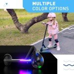 Hiboy ES1 Electric Scooter for Kids Ages 4-8, LED Light-Up Wheels & Side Lights, 5MPH Safe Speed, 6 Miles Range, Easy Kick-Start, Scratch-Proof Curved Edges - Safety E Scooter, UL 2272 Certificate