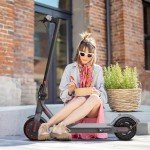 VOLPAM Electric Scooter, 350W/500W Motor, Max 21-28 Miles Range, 19/21 Mph Top Speed, 8.5''/10'' Tires, Dual Braking, Kick Scooter, 2 Wheels and Height Handlebars (10.5Ah-23Miles-350W)