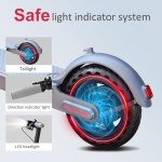 VOLPAM Electric Scooter, 350W/500W Motor, Max 21-28 Miles Range, 19/21 Mph Top Speed, 8.5''/10'' Tires, Dual Braking, Kick Scooter, 2 Wheels and Height Handlebars (10.5Ah-23Miles-350W)