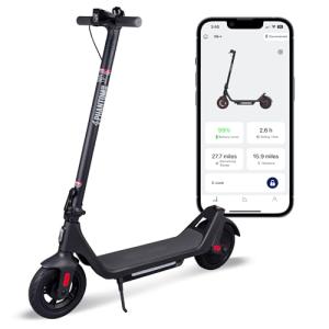 Phantomgogo Foldable Electric Scooter - Powerful Motor, 28 Miles Range, 15.5 Mph, Intelligent Light, Eco-Friendly, Perfect for Adult Commuters (10 Inch Wheels (Upgraded))