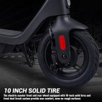 Phantomgogo Foldable Electric Scooter - Powerful Motor, 28 Miles Range, 15.5 Mph, Intelligent Light, Eco-Friendly, Perfect for Adult Commuters (10 Inch Wheels (Upgraded))