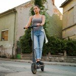 Electric Scooter, 21 Miles Long Range, 8.5" Tire, Powerful 350W Motor, Top Speed 19 MPH, Folding Escooter for Adults&Teens with Dual Braking, Cruise Control (H7-21Miles-350W-19Mph)