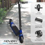 Hover-1 Neo X Foldable Electric Scooter with 300W Brushless Motor, 15 mph Max Speed, 8.5” Air-Filled Tires, 12 Mile Range - Commuter Scooter for Kids & Teens