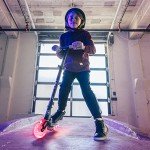 Aero C2 Wheel Kick Scooter for Kids Ages 5-7 or 5-8 or 6-10 or 6-12 with Dynamic Lights, Scooters for Boys and Girls 6 Years and up, with Light up Wheels and Deck