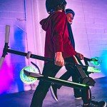 Aero C2 Wheel Kick Scooter for Kids Ages 5-7 or 5-8 or 6-10 or 6-12 with Dynamic Lights, Scooters for Boys and Girls 6 Years and up, with Light up Wheels and Deck