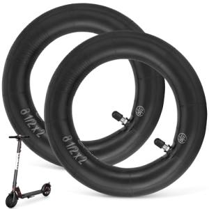 Walshen 8.5 Inner Tubes 8.5x2 Inches Scooter Tube Replacement for Gotrax Gxl V2/Xiaomi M365/Pro 2/1s Electric Scooter,50/75-6.1 Thickened High Air Retention Rate Inner Tubes (2PCS)