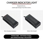 LHIBYOLO 42V 2A Electric Scooter Charger 5 in1 Plugs Universal,for 36V Electric Scooter Ebike Lithium Battery，for Jetson,Razor,Swagtron,Bird,Gotrax,Segway