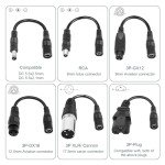 42V 2A Universal Scooter Charger with 7 Connections, 7 in 1 for Jetson, Gotrax Bike Electric Scooter, ninebot Electric Scooter Charger for 36V 10S Li-ion Battery.