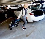 ZiiLIF R3b-Mobility Scooters for Seniors Adults Ultra Lightweight Electric Powered Folding 4 Wheel Mobility Scooter with Headlight Cup Holder, Compact & Convenient for Travel Airline Approved, Blue