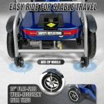 ZiiLIF R3b-Mobility Scooters for Seniors Adults Ultra Lightweight Electric Powered Folding 4 Wheel Mobility Scooter with Headlight Cup Holder, Compact & Convenient for Travel Airline Approved, Blue