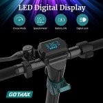 Gotrax GMAX Electric Scooter, 10" Solid Tire, Max 42 Mile & 20Mph by 500W Motor, Double Anti-Theft Lock, Bright Headlight and Taillight, Foldable and Cruise Control Electric Scooter for Adult