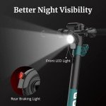 Gotrax GMAX Electric Scooter, 10" Solid Tire, Max 42 Mile & 20Mph by 500W Motor, Double Anti-Theft Lock, Bright Headlight and Taillight, Foldable and Cruise Control Electric Scooter for Adult