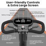 Glashow S3 Mobility Scooter for Seniors - Foldable Mobility Scooter for Adults - 25 Miles on 1 Charge, Enhanced Safety, Lightweight for Travel, LED, Basket, 6 MPH Max